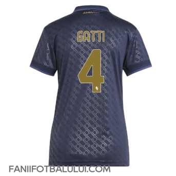 Juventus Federico Gatti #4 Tricou Fotbal Replică 2024-25 Femei Treilea